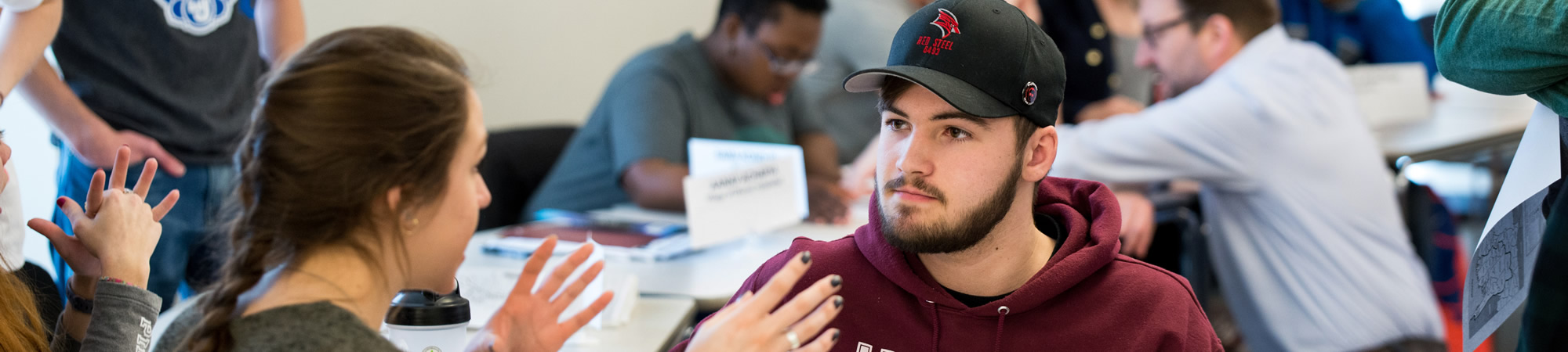 Sociology students in classroom